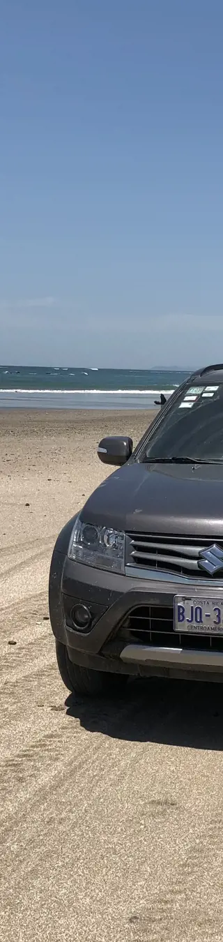 Mit dem Mietwagen am Strand